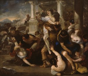 De ontvoering van de Sabijnse vrouwen door Luca Giordano