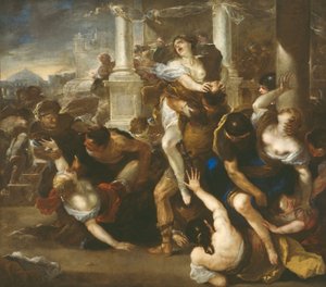 De Ontvoering van de Sabijnse Vrouwen door Luca Giordano