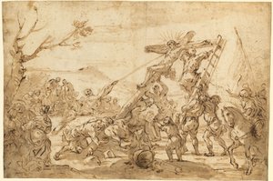 De kruisoprichting door Luca Giordano