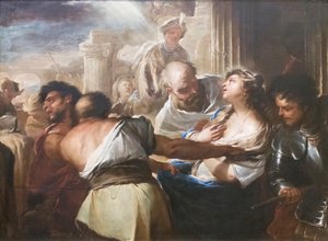 Het martelaarschap van St. Lucia door Luca Giordano