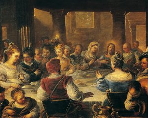 Bruiloft te Kana door Luca Giordano