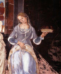 Benedictus vertelde de monniken waar en wanneer ze buiten het klooster aten (detail)