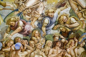 Uitverkorenen, uit het Laatste Oordeel fresco cyclus door Luca Signorelli