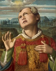 De Steniging van Sint Stefanus, 1500-1505 door Luca Signorelli