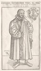 Philipp Melanchthon door Lucas Cranach