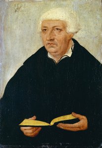 Portret van Johannes Bugenhagen door Lucas Cranach
