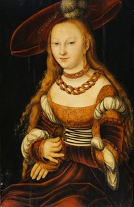 Portret van een jonge dame, ca. 1350