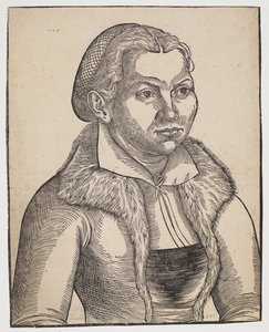Catherine von Bora door Lucas Cranach d.Æ.