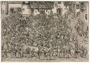 Een Toernooi door Lucas Cranach the Elder