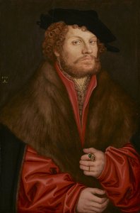 Portret van Moritz Büchner door Lucas Cranach the Elder