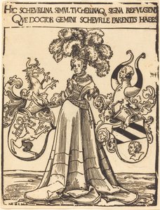 Boekplaat van Scheurl en Tucher door Lucas Cranach the Elder