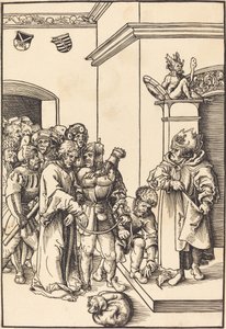 Christus voor Annas door Lucas Cranach the Elder