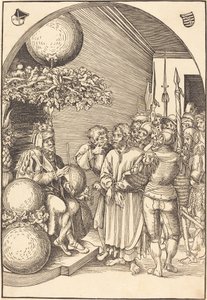 Christus voor Herodes door Lucas Cranach the Elder