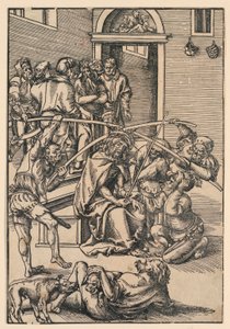 Kroning met Doornen, illustratie uit "De Passie" door Lucas Cranach the Elder