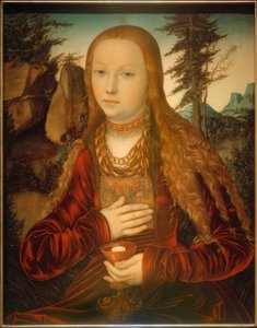 De Heilige Barbara door Lucas Cranach the Elder