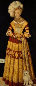 Hertogin Katharina von Mecklenburg, 1514 door Lucas Cranach the Elder