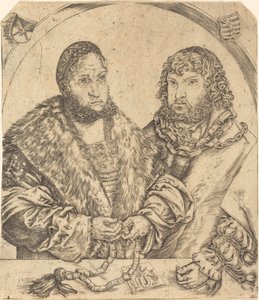 Frederik de Wijze en Johan de Standvastige van Saksen door Lucas Cranach the Elder