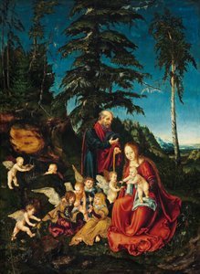 Duits: Rust op de vlucht naar Egypte Rust op de vlucht naar Egypte door Lucas Cranach the Elder
