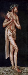 Duits: Sündenfall: Adam Lijdende Christus door Lucas Cranach the Elder