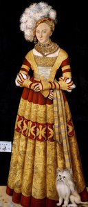 Hertogin Katharina van Mecklenburg door Lucas Cranach the Elder