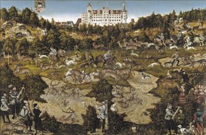 Jacht ter ere van keizer Karel V in kasteel Torgau