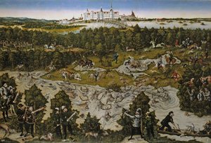 Jacht ter ere van keizer Ferdinand I in kasteel Torgau