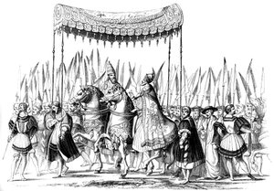 Keizerlijke processie door Lucas Cranach the Elder