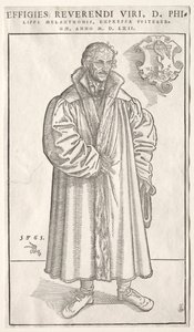 Philipp Melanchthon door Lucas Cranach the Elder