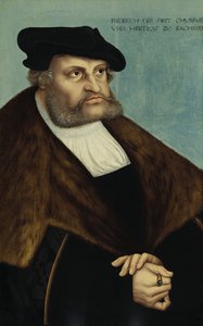 Portret van Frederik III, keurvorst van Saksen 1463-1525 door Lucas Cranach the Elder