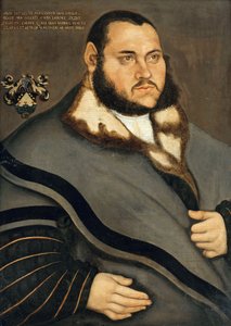 Portret van Johannes Carion door Lucas Cranach the Elder