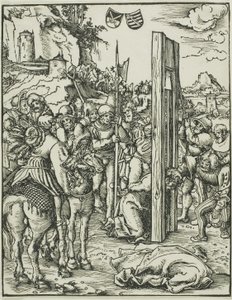 Sint Matthias, uit Het martelaarschap van de apostelen door Lucas Cranach the Elder