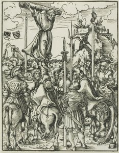 Sint Filippus, uit Het martelaarschap van de apostelen door Lucas Cranach the Elder