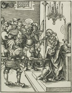 Sint Thomas, uit Het martelaarschap van de apostelen door Lucas Cranach the Elder