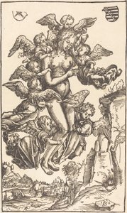 De Extase van Sint Maria Magdalena door Lucas Cranach the Elder