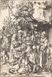 Het Martelaarschap van Sint Barbara door Lucas Cranach the Elder