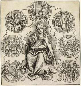 De zeven vreugden van Maria door Lucas Cranach the Elder