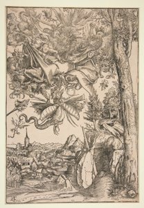 De beproevingen van Sint Antonius door Lucas Cranach the Elder