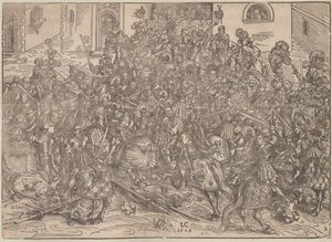 Toernooi, 1509 door Lucas Cranach the Elder
