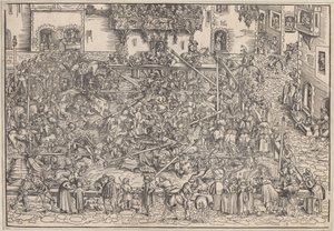 Toernooi, 1509 door Lucas Cranach the Elder