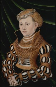 Portret van prinses Margaretha van Saksen door Lucas Cranach the Elder and workshop