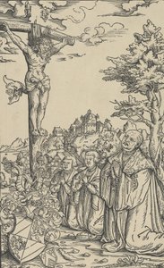 Boekplaat van Christoph Scheurl, 16e eeuw door Lucas Cranach the Younger  