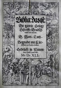Omslagontwerp Biblia door Martin Luther
