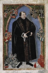 Portret van George III, Prins van Anhalt-Dessau 1507-1553 door Lucas Cranach the Younger