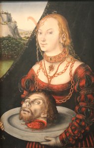 Salome door Lucas Cranach the Younger