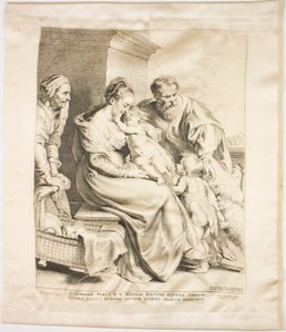 De Heilige Familie met Sint Jan en Sint Elizabeth door Lucas Emil Vorsterman