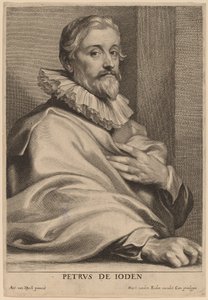 Pieter de Jode de Oudere door Lucas Emil Vorsterman after Sir Anthony van Dyck