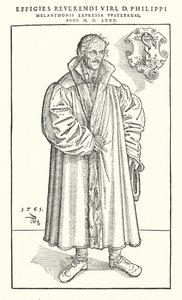 Philipp Melanchthon, Duitse protestantse hervormer door Lucas The Younger (after) Cranach