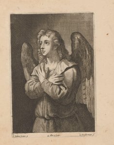 Engel met gevouwen handen door Lucas Vorsterman (II)