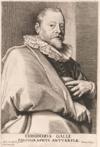 Theodore Galle / Theodorvs Galle / Calcographvs Antverpiae door Lucas Vorsterman