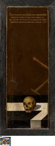 Johannes de Doper (linkervleugel), Donor (rechtervleugel), Vanitas Stilleven (gesloten)